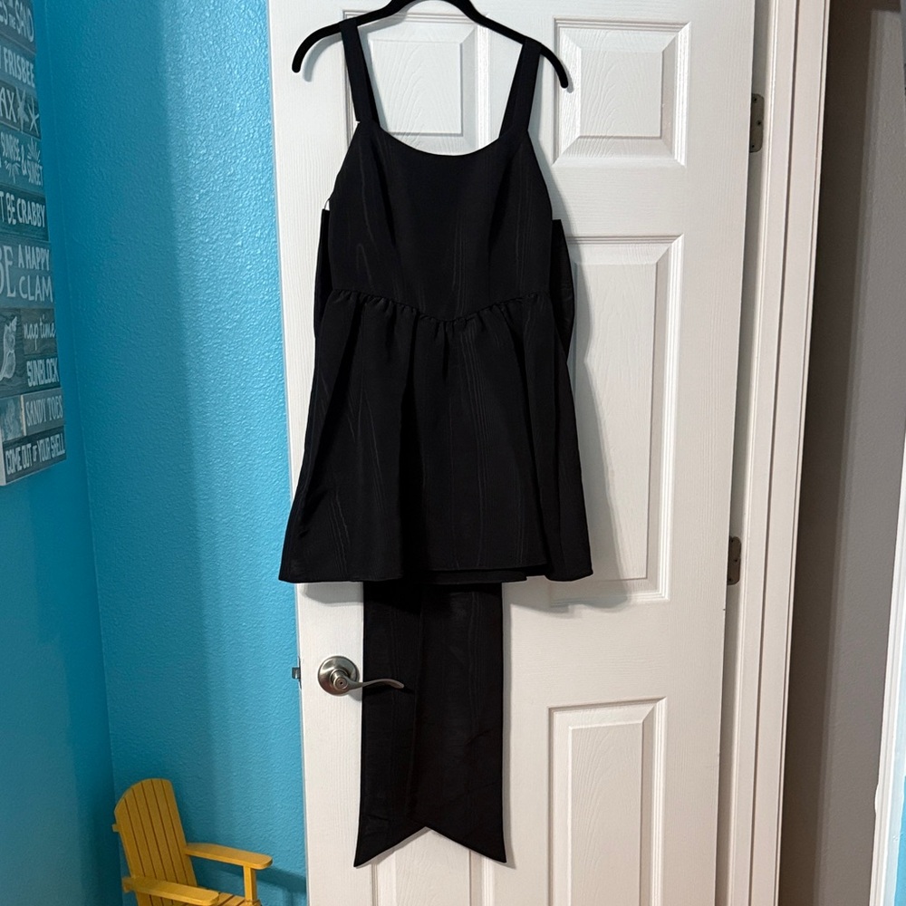 LoveShackFancy Black Sleeveless Dress